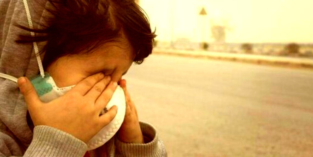 اراک در محاصره دود