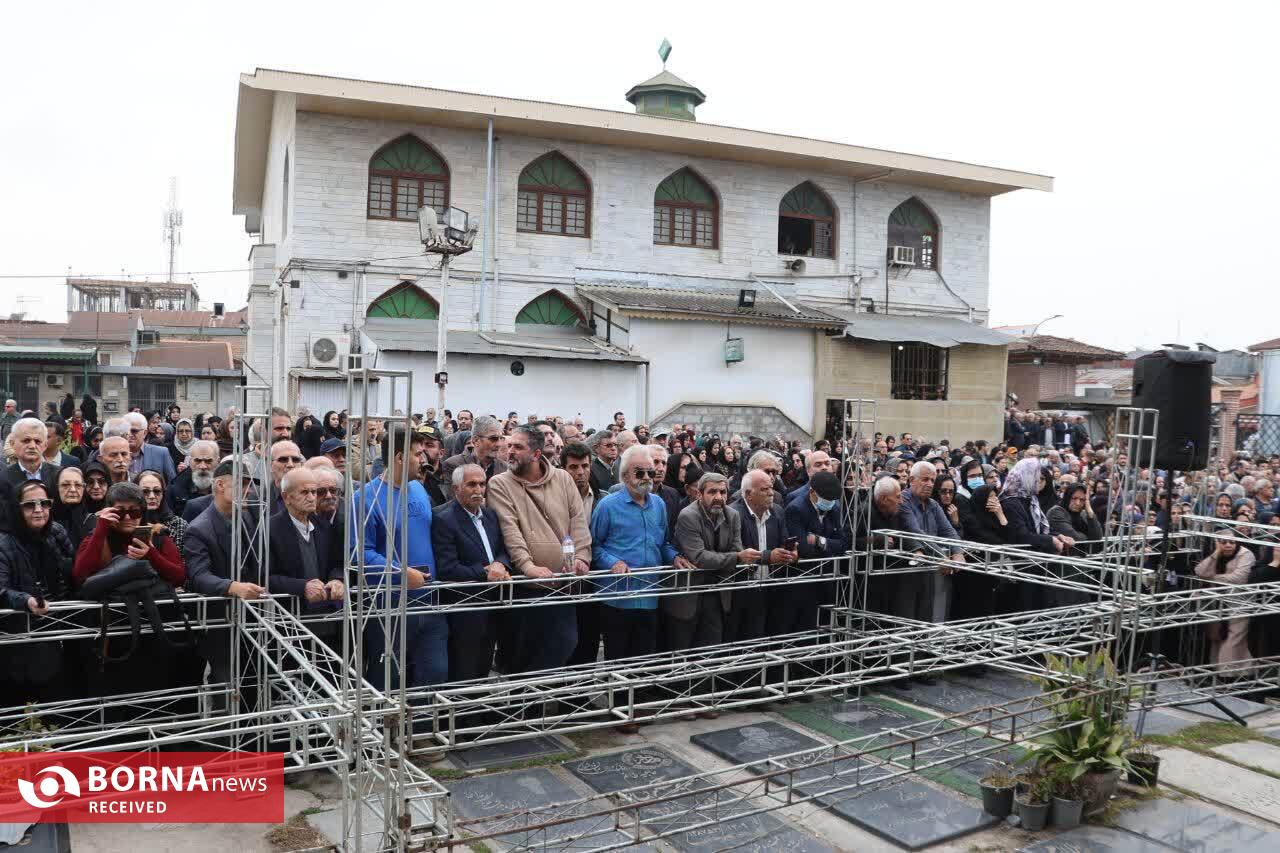 تشییع هنرمند نام‌آشنای گیلانی با حضور استاندار