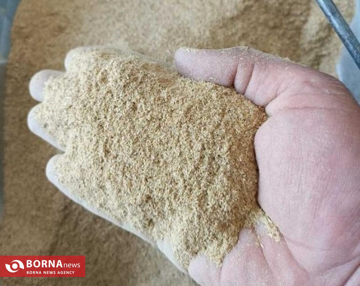 کشف ۴۰ تن سبوس برنج فاقد مجوز در گیلانغرب