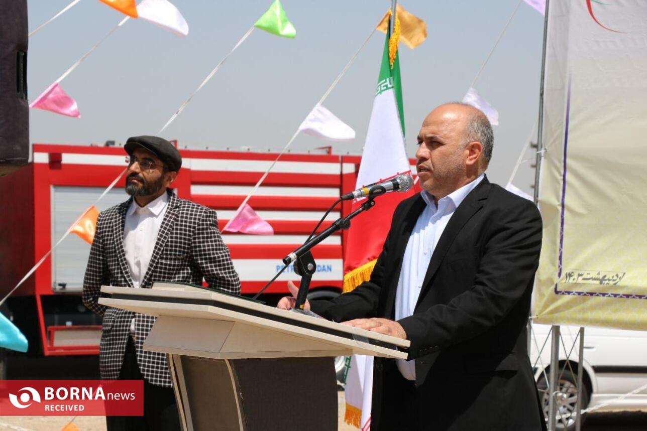 آئین کلنگ زنی خانه کشتی و ورزش‌های رزمی شهر کهریزک