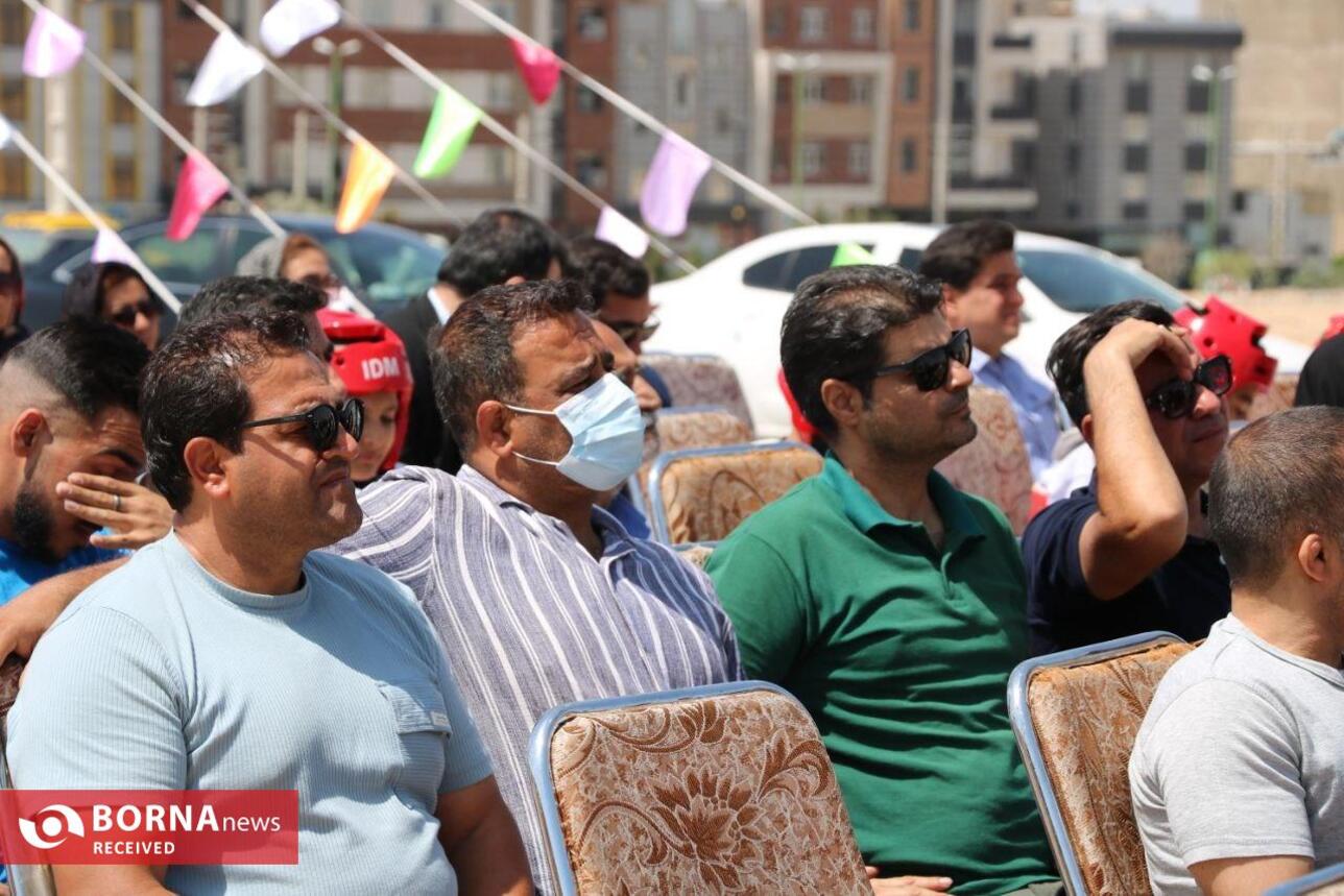 آئین کلنگ زنی خانه کشتی و ورزش‌های رزمی شهر کهریزک