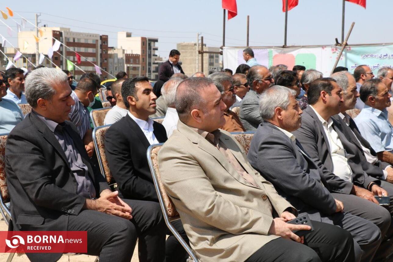 آئین کلنگ زنی خانه کشتی و ورزش‌های رزمی شهر کهریزک