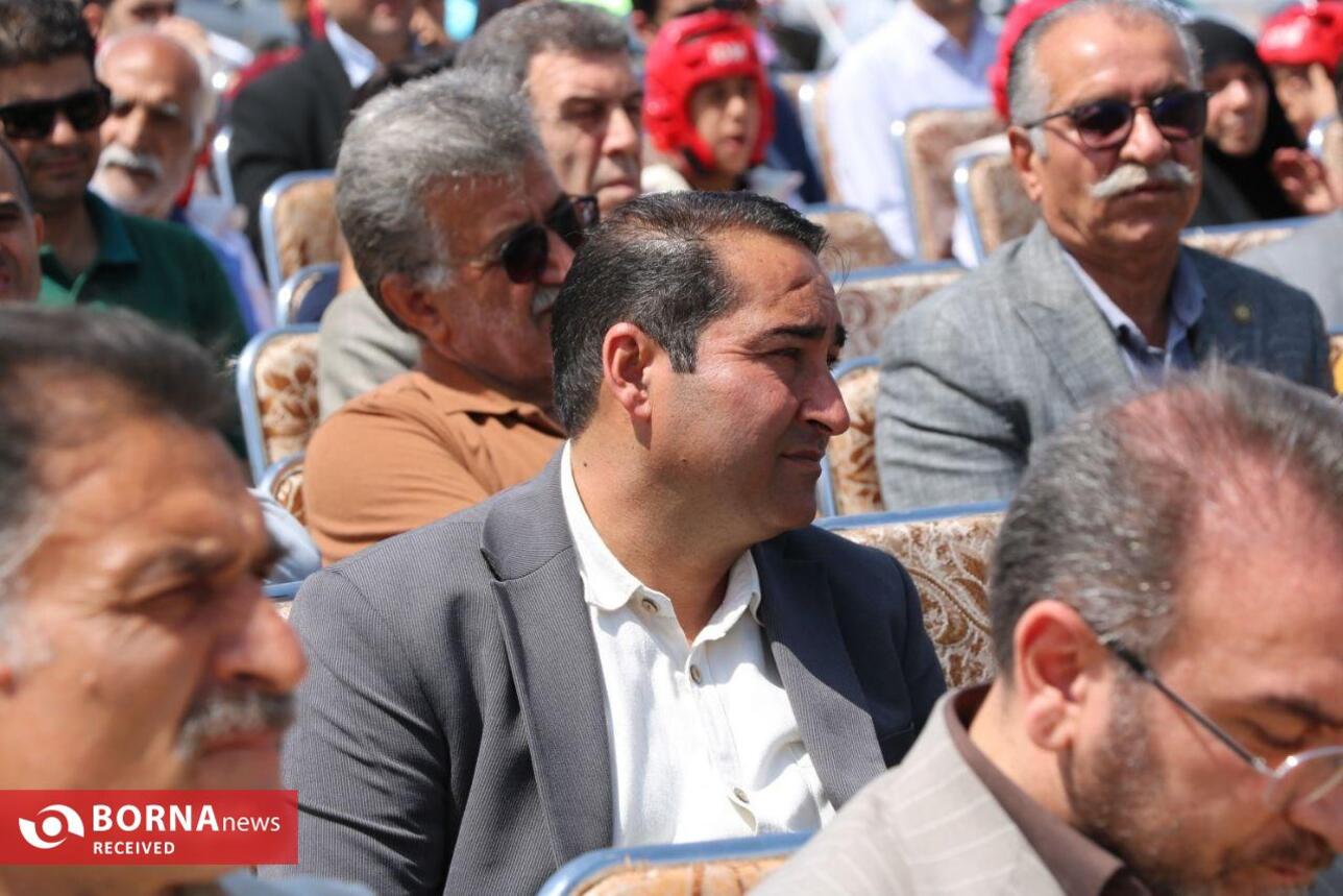 آئین کلنگ زنی خانه کشتی و ورزش‌های رزمی شهر کهریزک