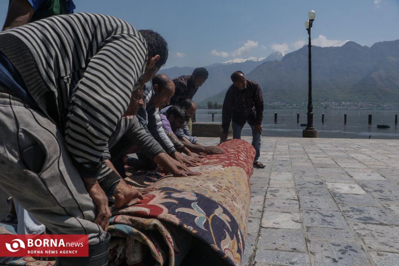 بزرگترین فرش دستباف کشمیر