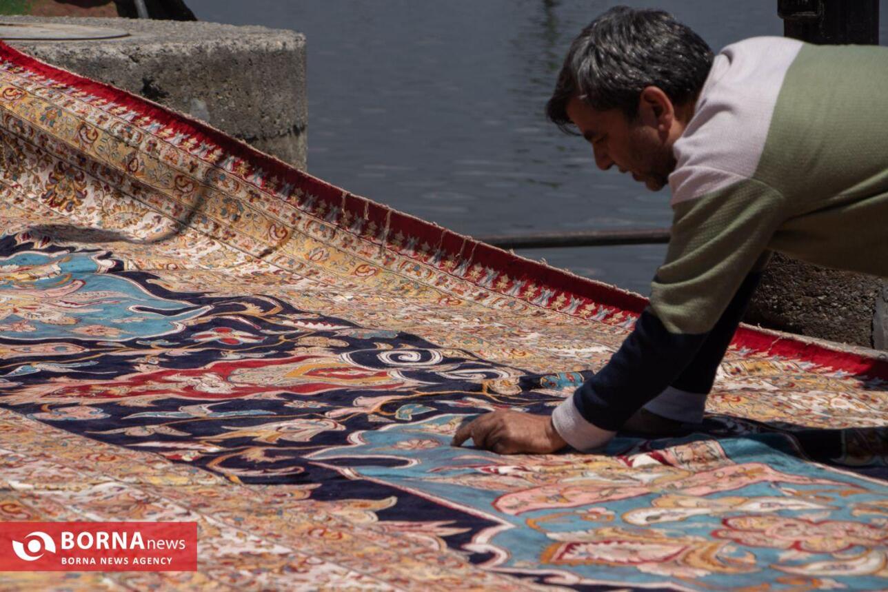 بزرگترین فرش دستباف کشمیر