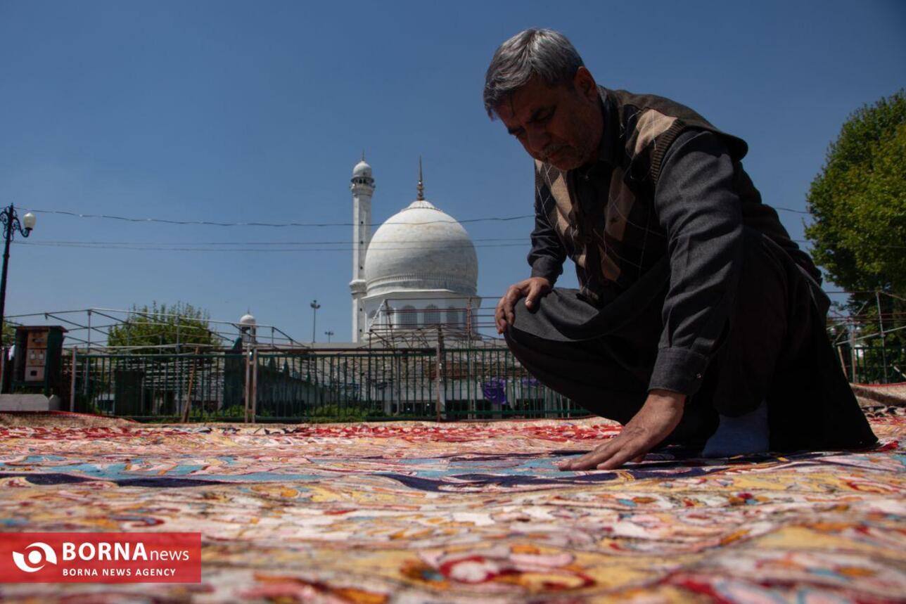 بزرگترین فرش دستباف کشمیر