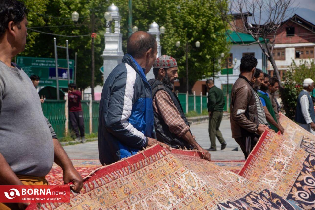 بزرگترین فرش دستباف کشمیر