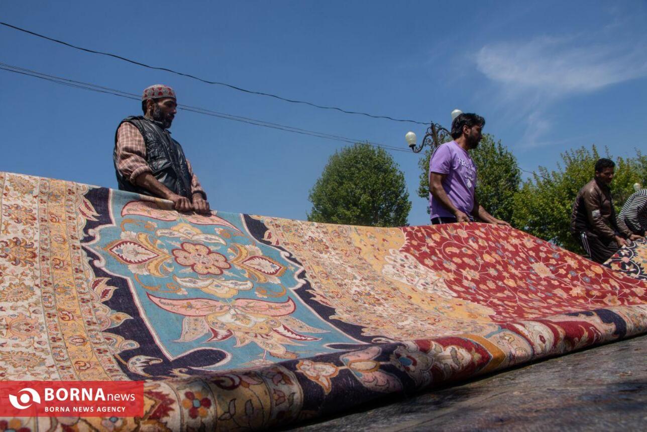 بزرگترین فرش دستباف کشمیر