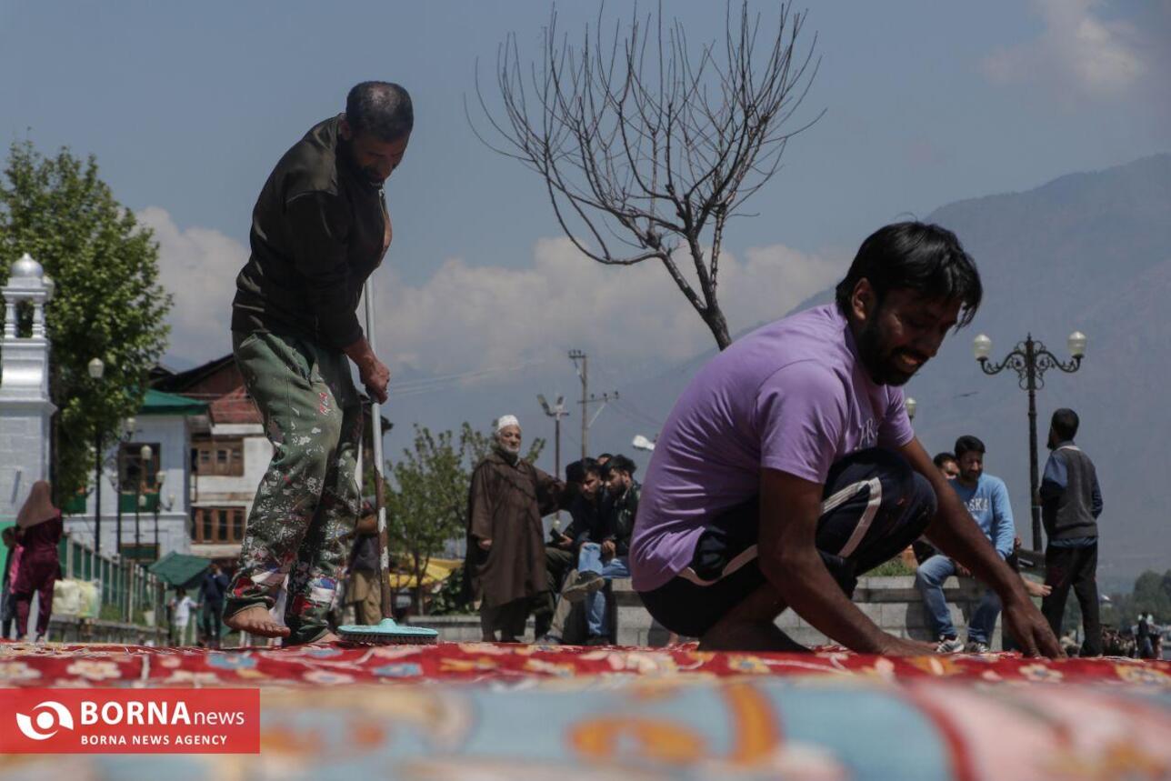 بزرگترین فرش دستباف کشمیر