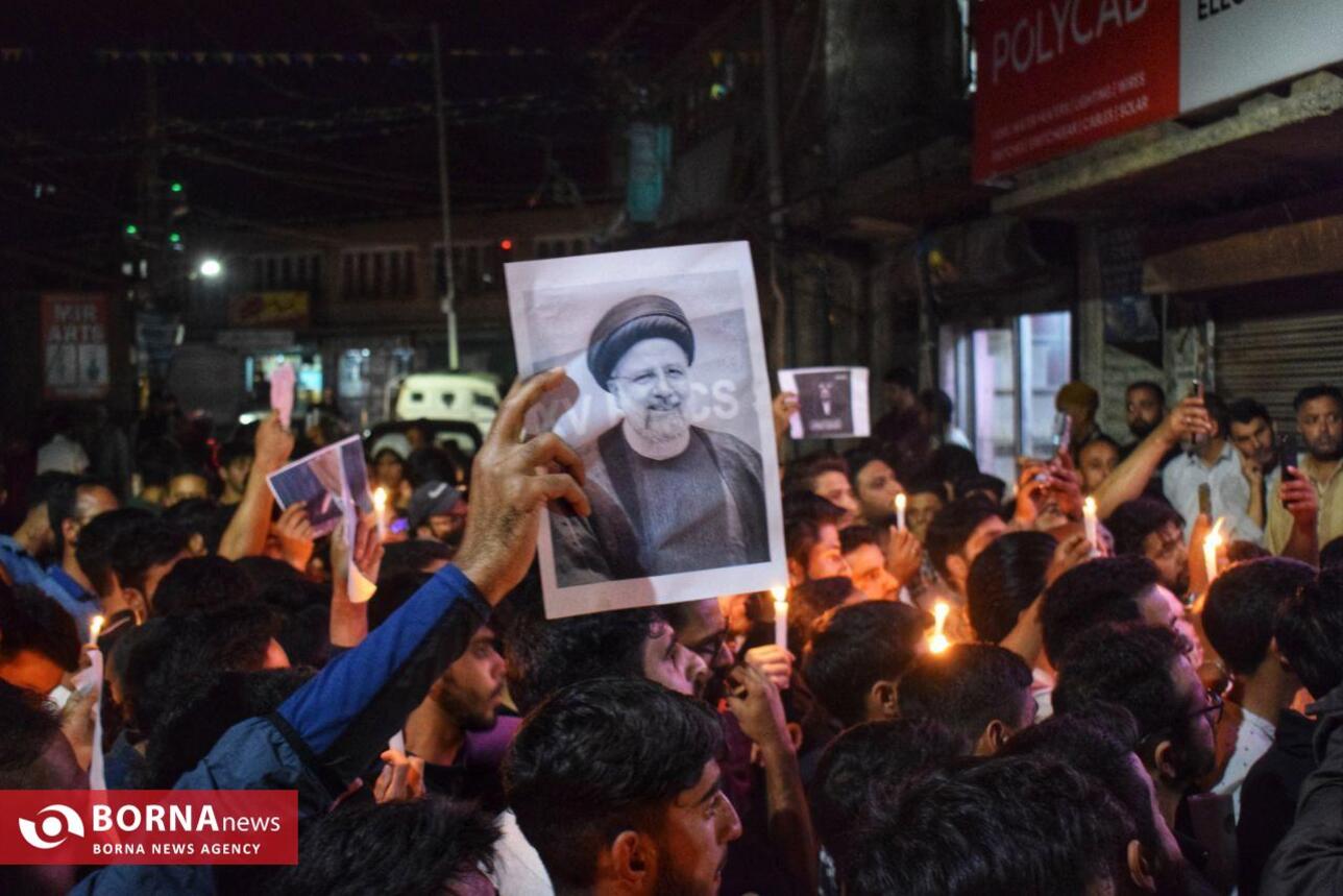 مراسم یادبود شهید رئیسی در کشمیر هند