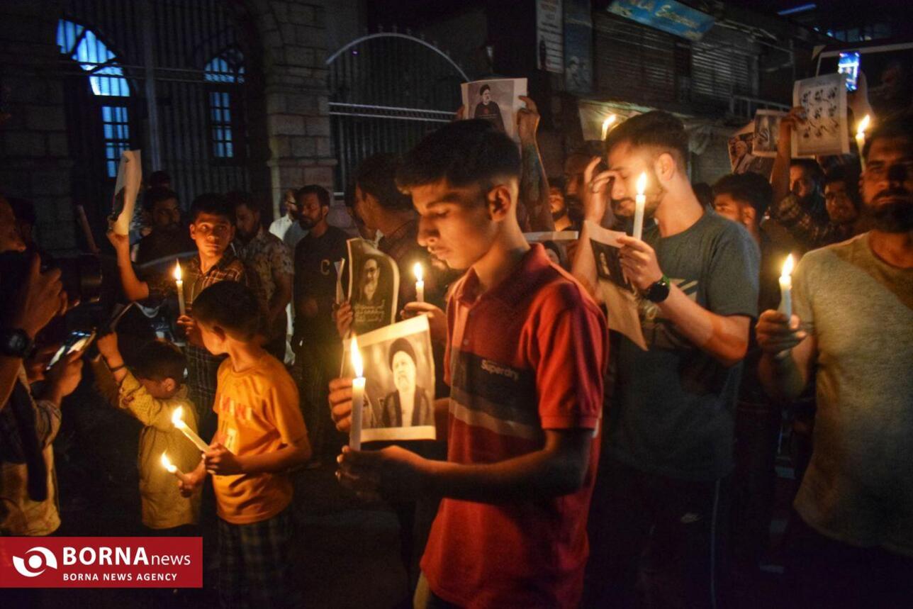 مراسم یادبود شهید رئیسی در کشمیر هند