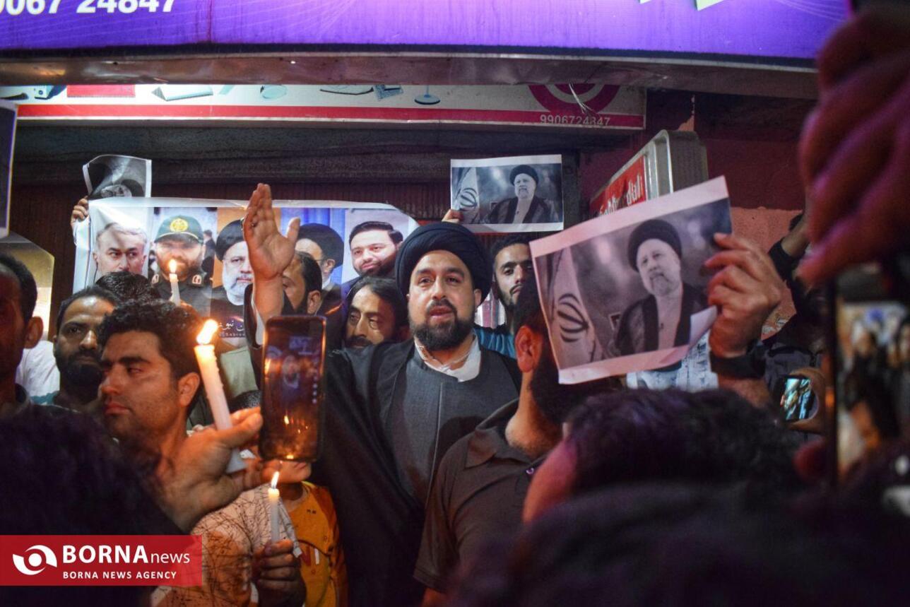 مراسم یادبود شهید رئیسی در کشمیر هند