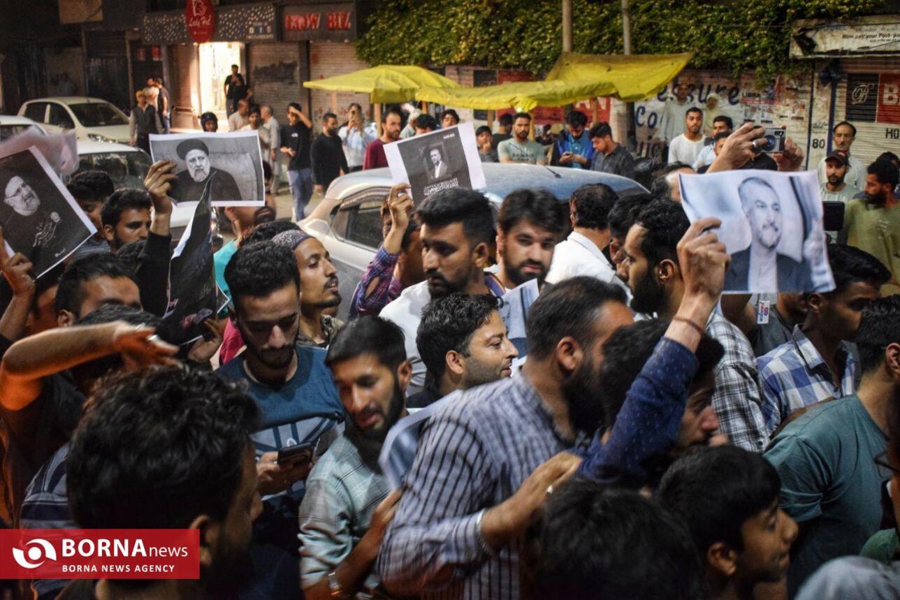 مراسم یادبود شهید رئیسی در کشمیر هند