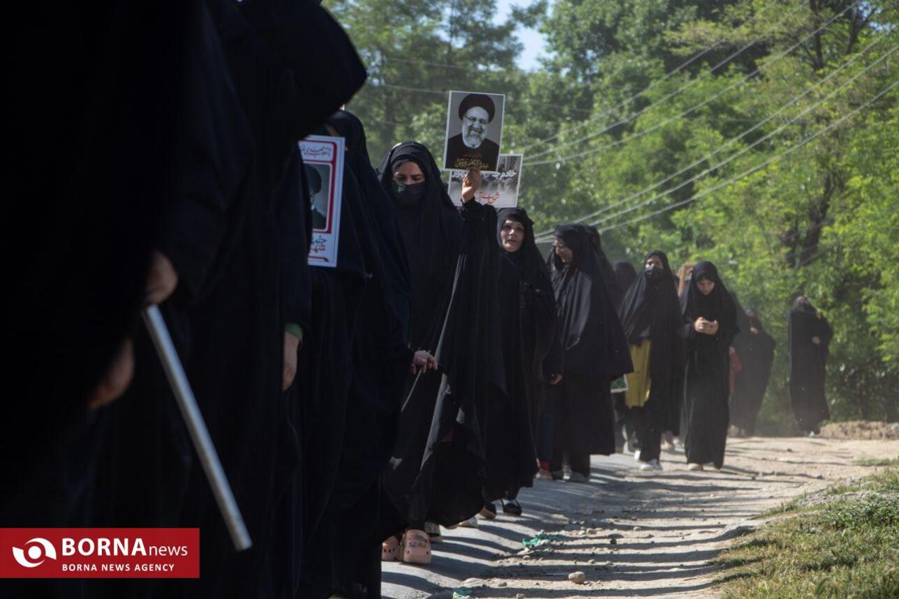 راهپیمایی زنان کشمیری به یاد شهید سید ابراهیم رئیسی