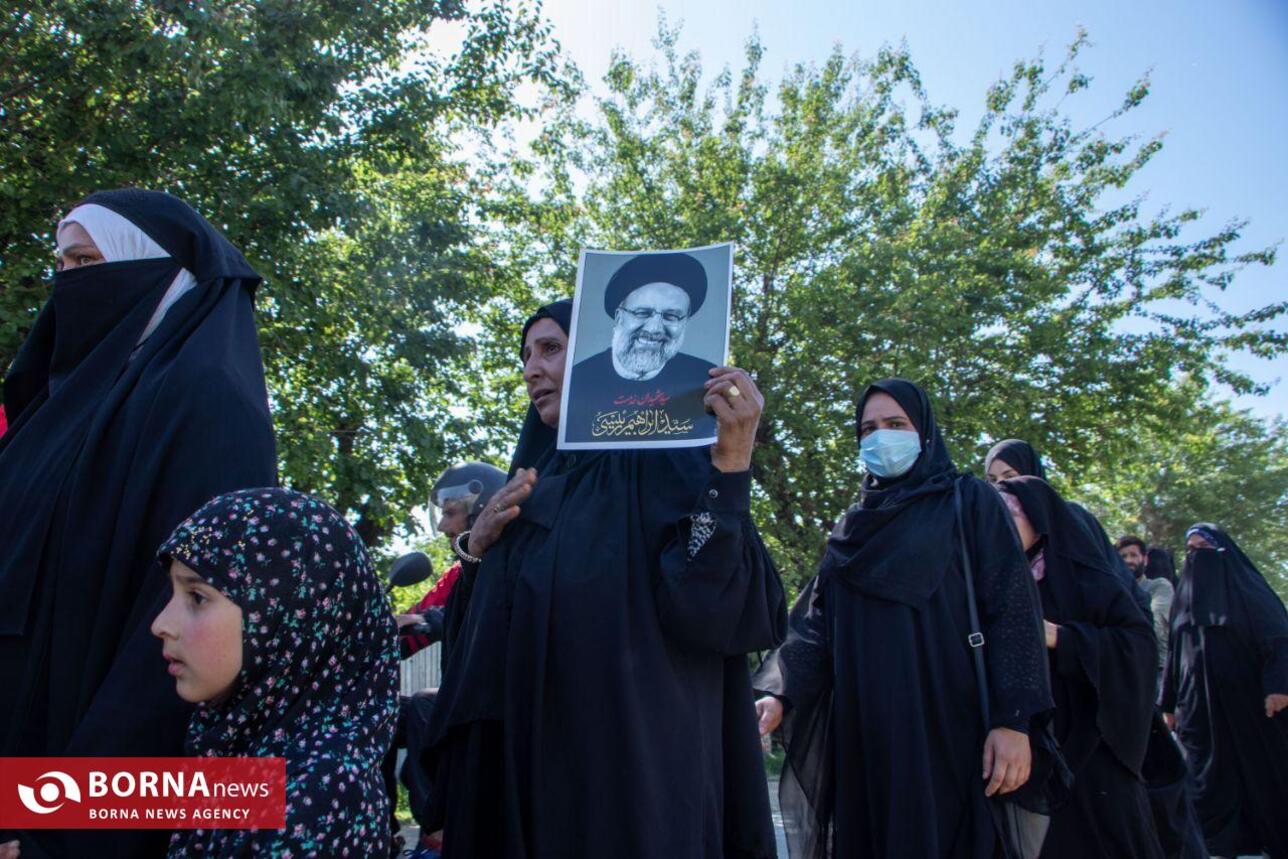 راهپیمایی زنان کشمیری به یاد شهید سید ابراهیم رئیسی