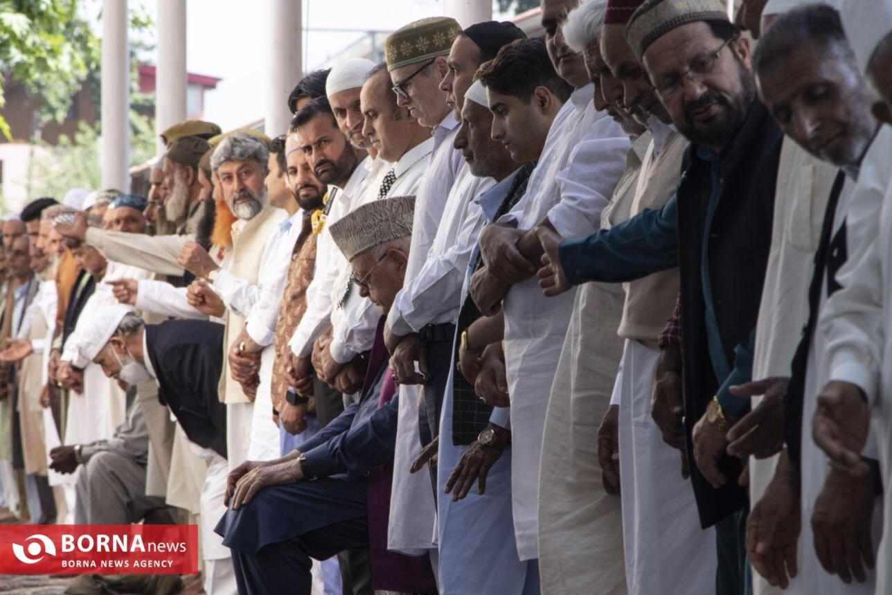 نماز عید قربان در کشمیر هند