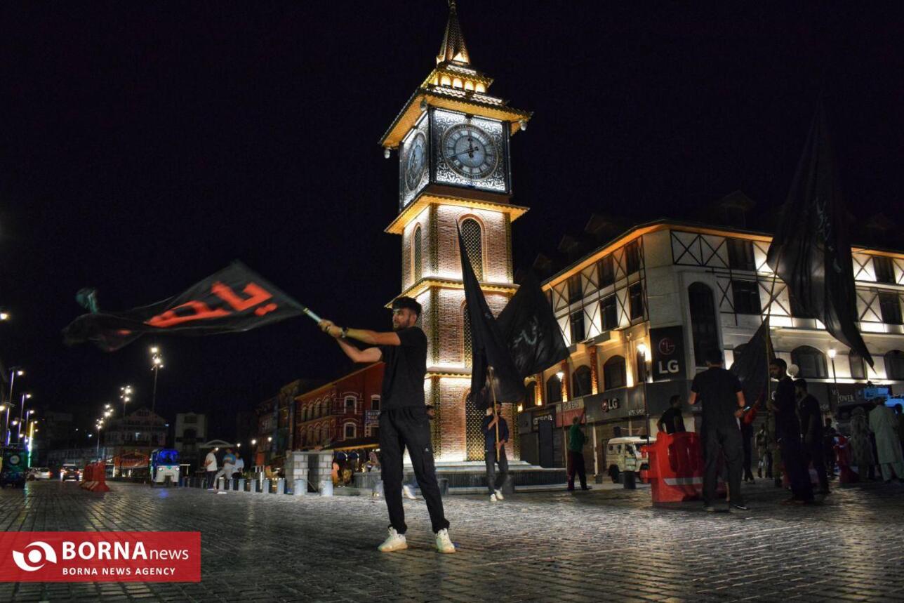 کشمیر سیاه‌پوش عزای حسینی شد