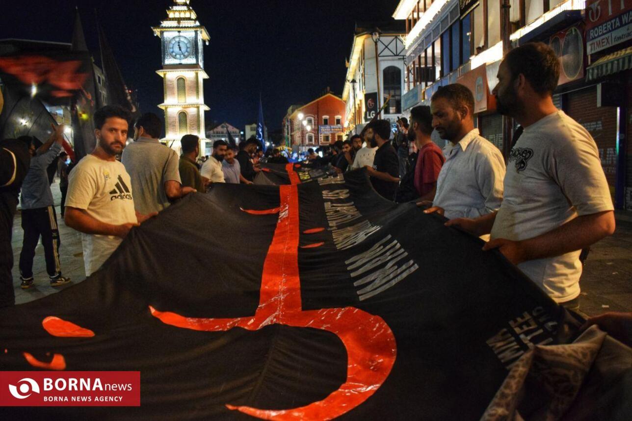 کشمیر سیاه‌پوش عزای حسینی شد