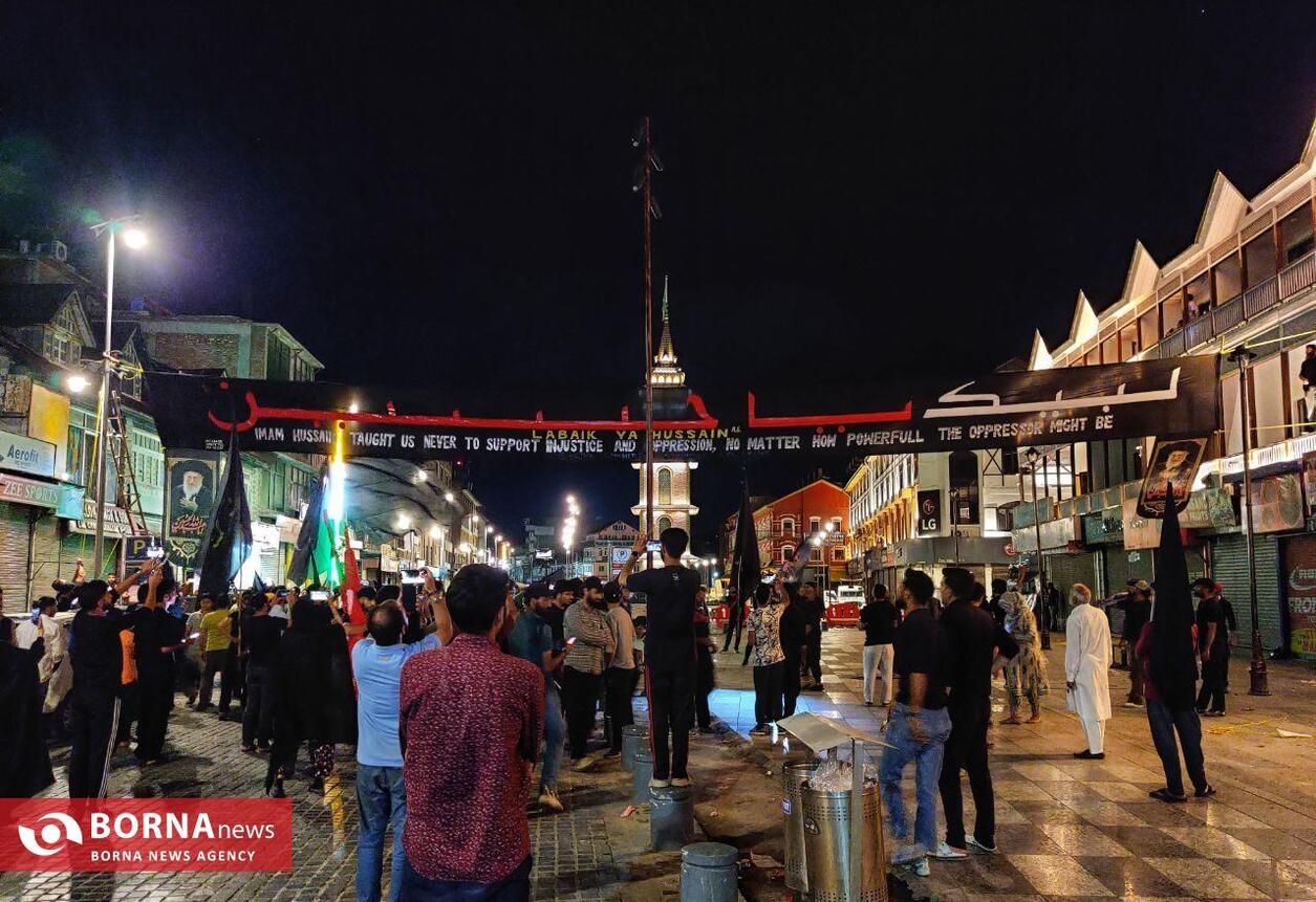کشمیر سیاه‌پوش عزای حسینی شد