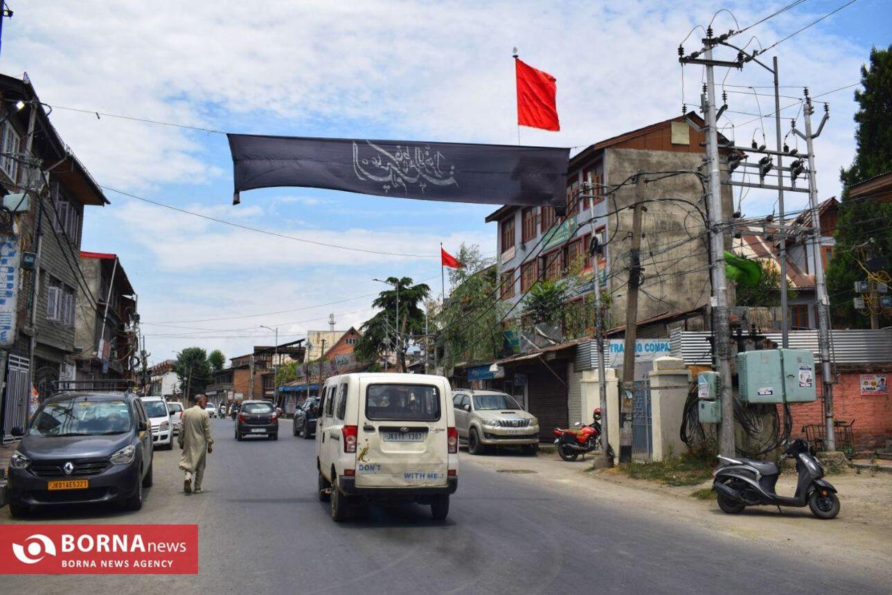 کشمیر سیاه‌پوش عزای حسینی شد