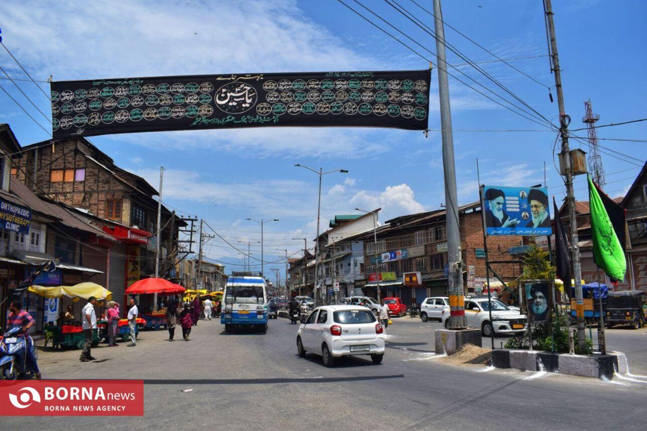 کشمیر سیاه‌پوش عزای حسینی شد