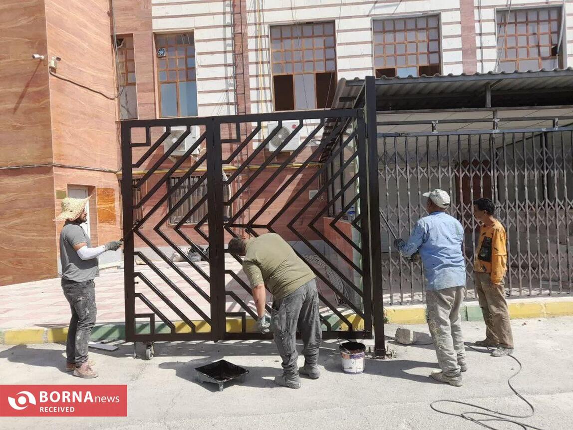 آماده سازی حاشیه استادیوم شهدای شهرقدس+عکس