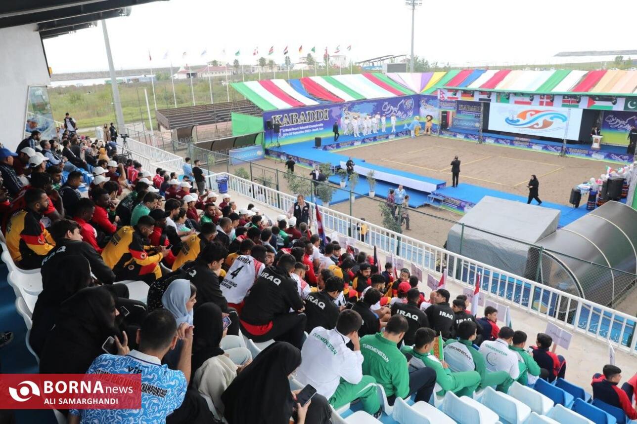 آیین افتتاحیه مسابقات کبدی ساحلی قهرمانی جهان