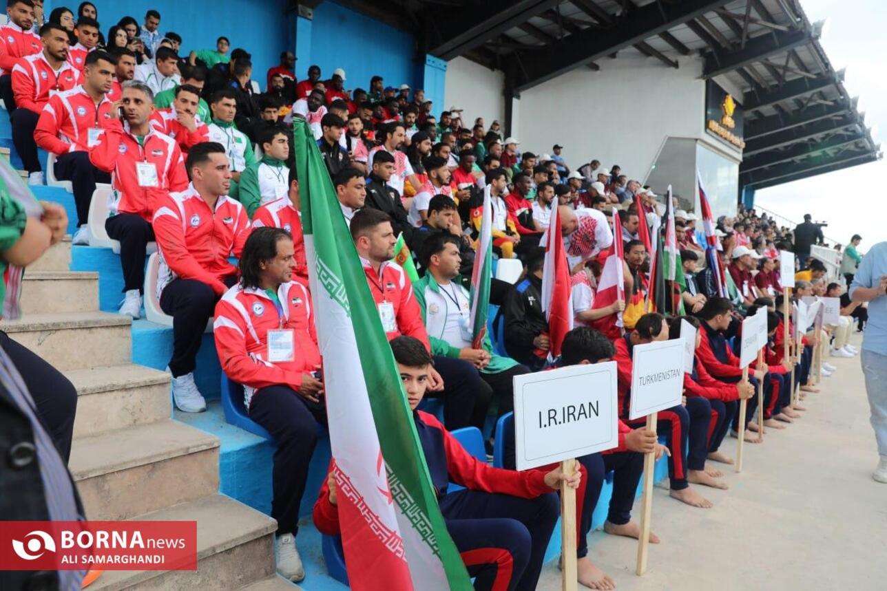 آیین افتتاحیه مسابقات کبدی ساحلی قهرمانی جهان