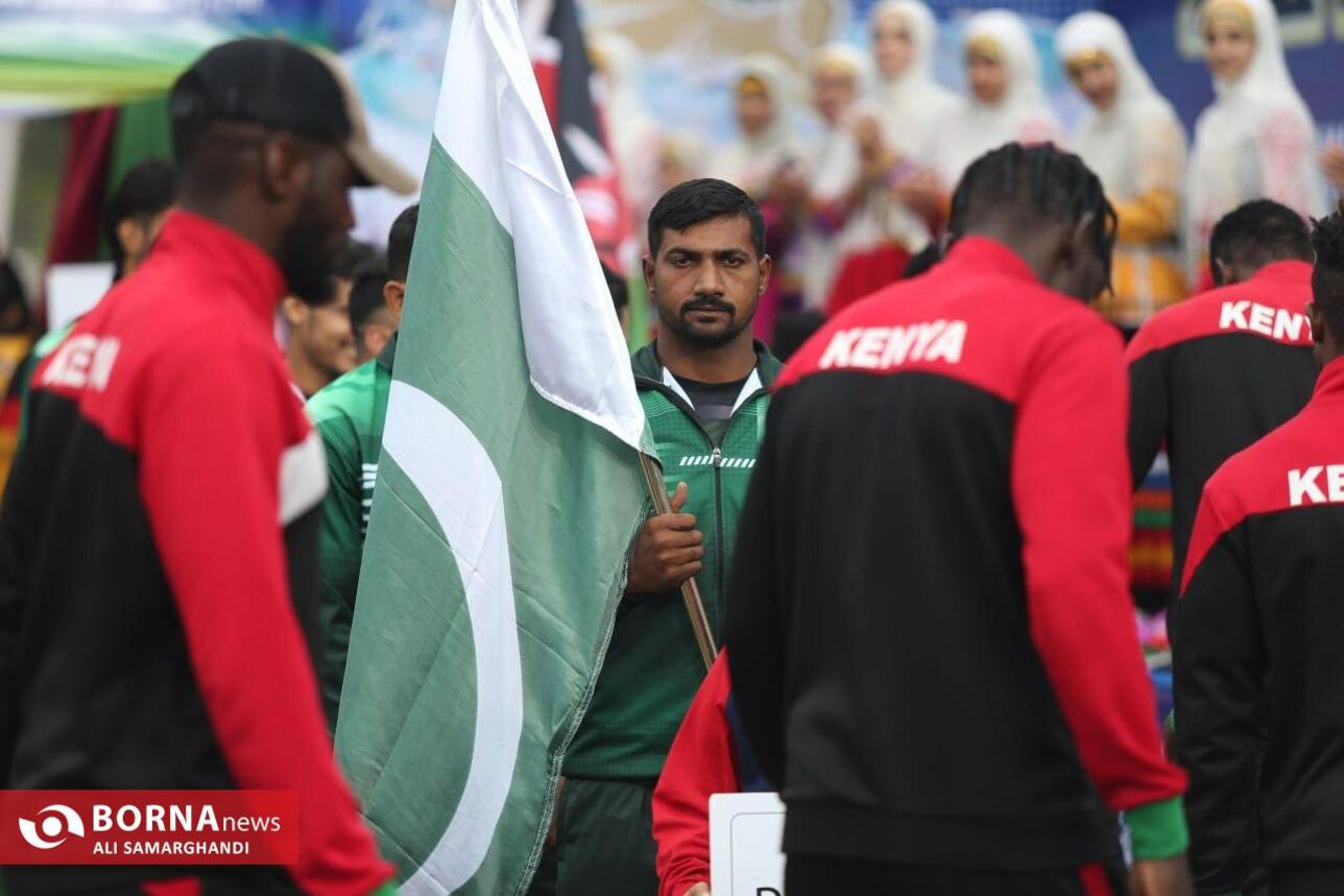 آیین افتتاحیه مسابقات کبدی ساحلی قهرمانی جهان