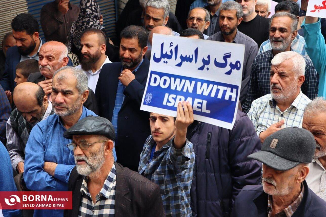 راهپیمایی حمایت از محور مقاومت و حزب الله لبنان در لاهیجان