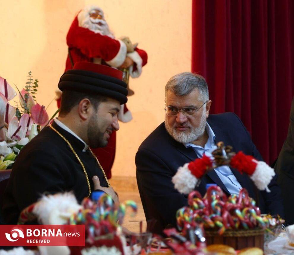 حضور استاندار تهران در کلیسای توما و تبریک سال جدید میلادی