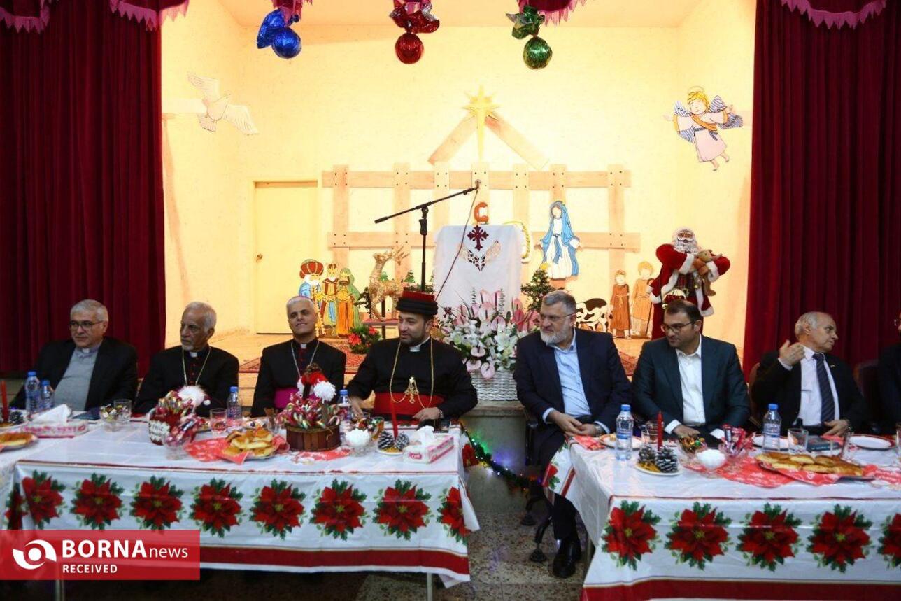 حضور استاندار تهران در کلیسای توما و تبریک سال جدید میلادی