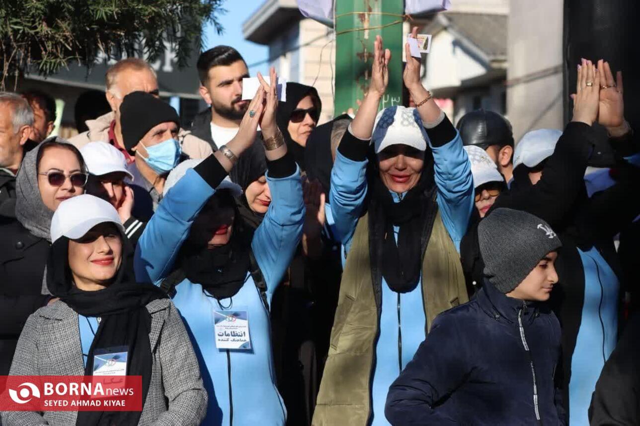 برگزاری همایش پیاده روی خانوادگی در سیاهکل