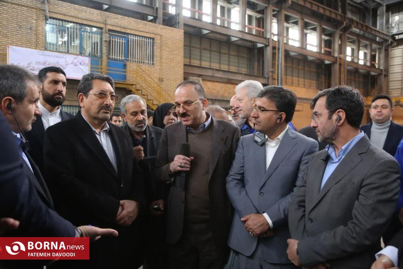 بازدید وزیر صمت از شهرک صنعتی شمس‌آباد