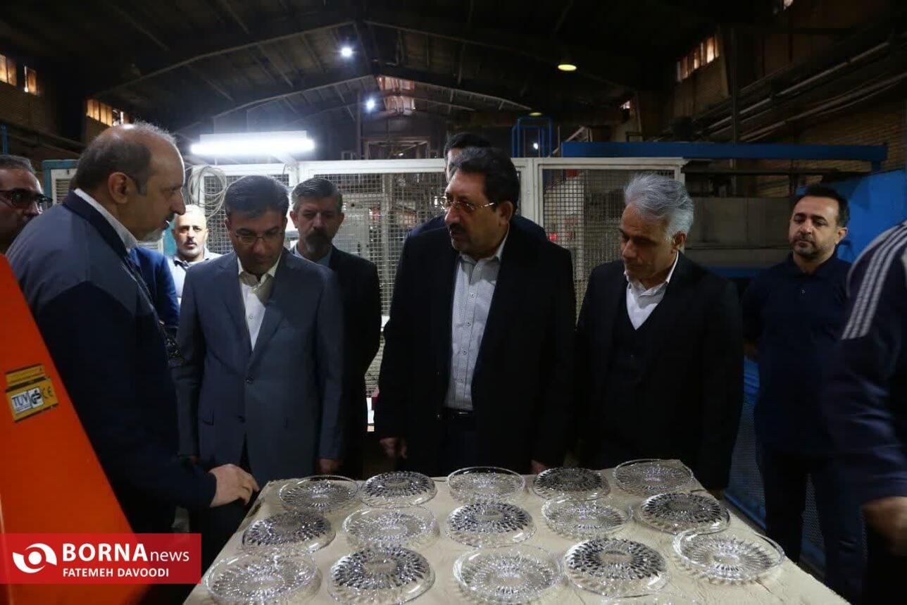 بازدید وزیر صمت از شهرک صنعتی شمس‌آباد