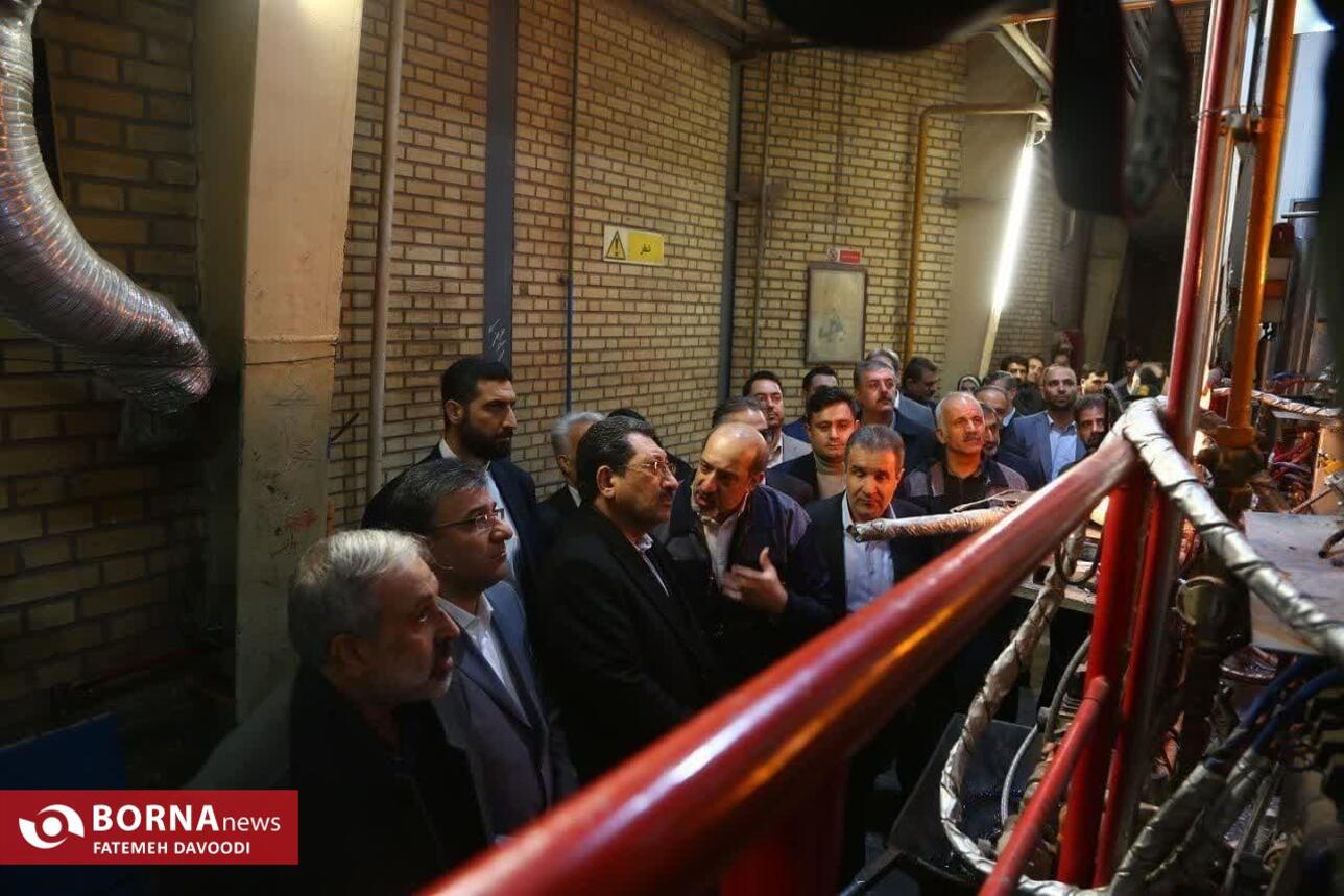بازدید وزیر صمت از شهرک صنعتی شمس‌آباد