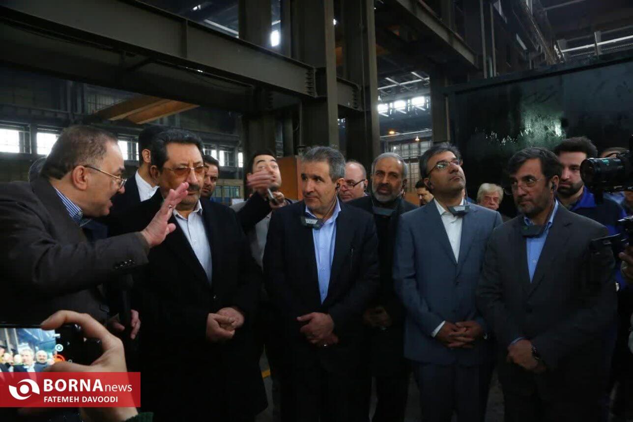 بازدید وزیر صمت از شهرک صنعتی شمس‌آباد