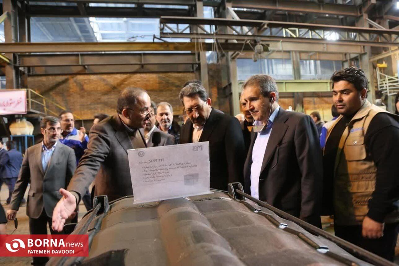 بازدید وزیر صمت از شهرک صنعتی شمس‌آباد