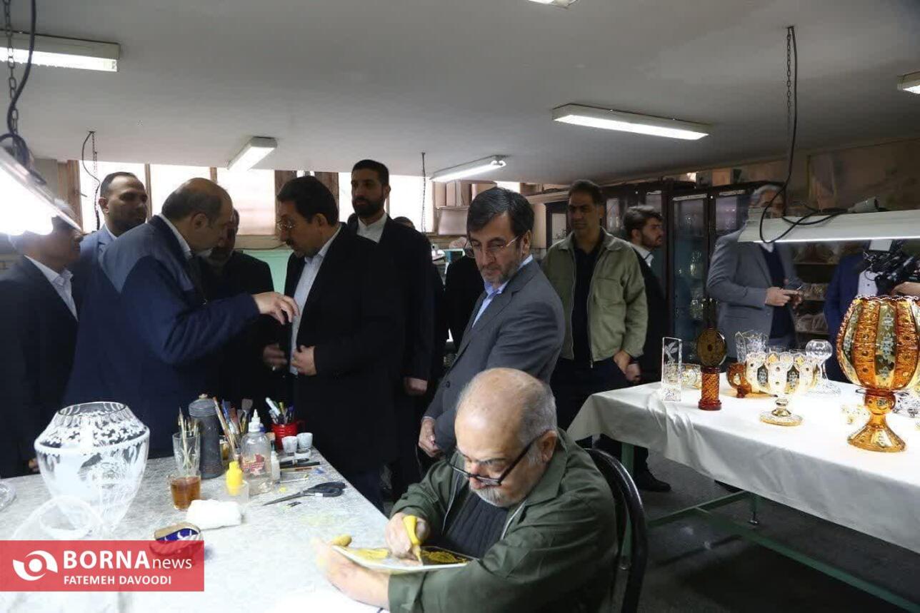 بازدید وزیر صمت از شهرک صنعتی شمس‌آباد