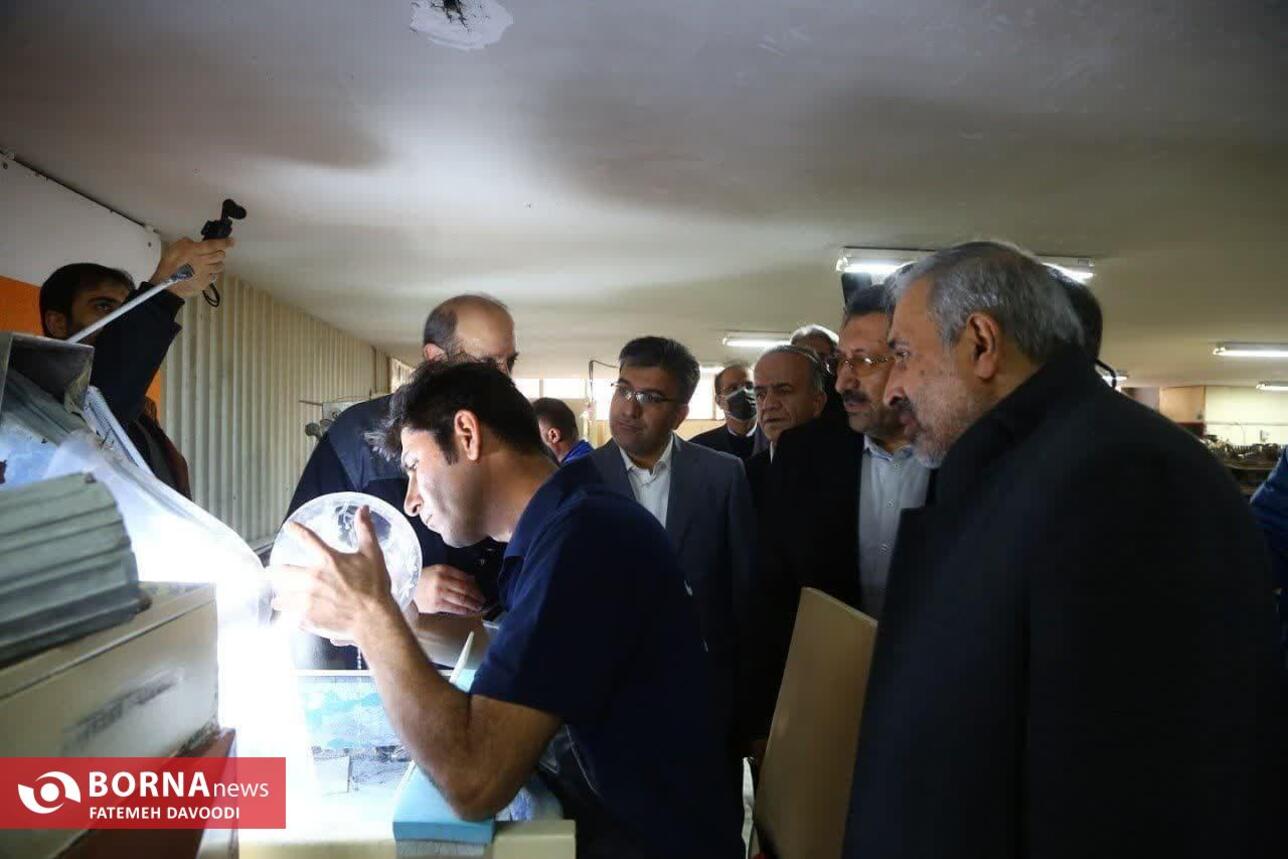 بازدید وزیر صمت از شهرک صنعتی شمس‌آباد