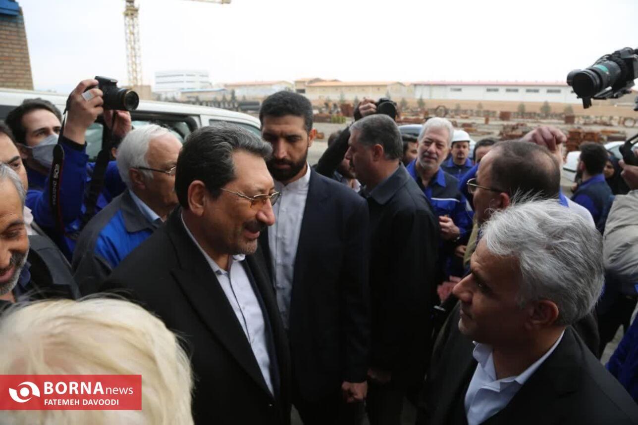 بازدید وزیر صمت از شهرک صنعتی شمس‌آباد