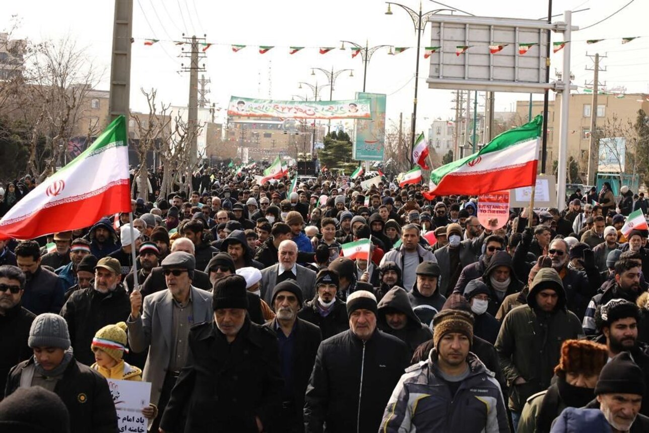 راهپیمایی ۲۲ بهمن در شهر اندیشه