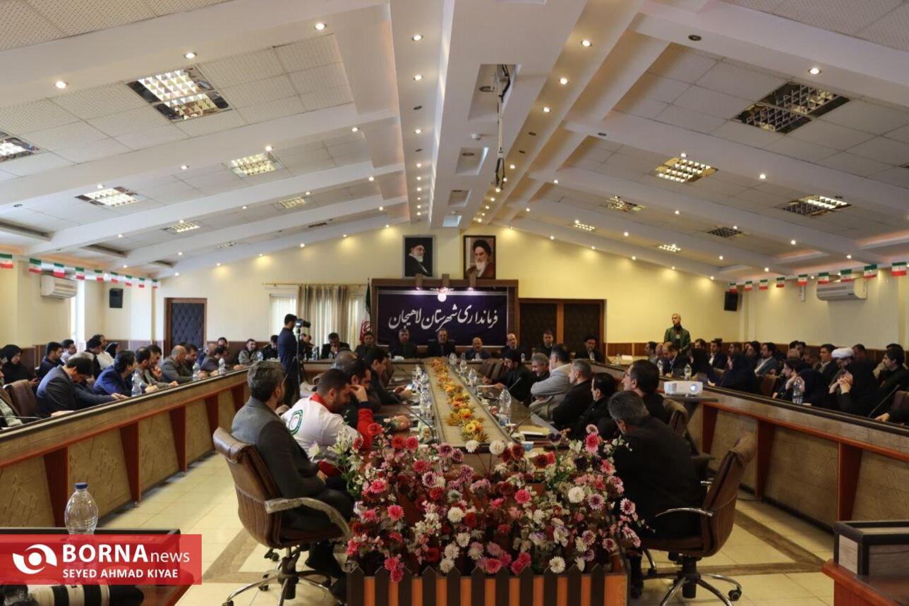 مراسم تکریم و معارفه سرپرست فرمانداری لاهیجان