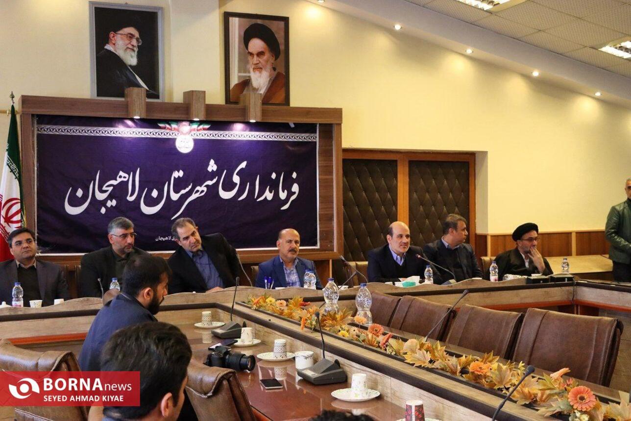 مراسم تکریم و معارفه سرپرست فرمانداری لاهیجان