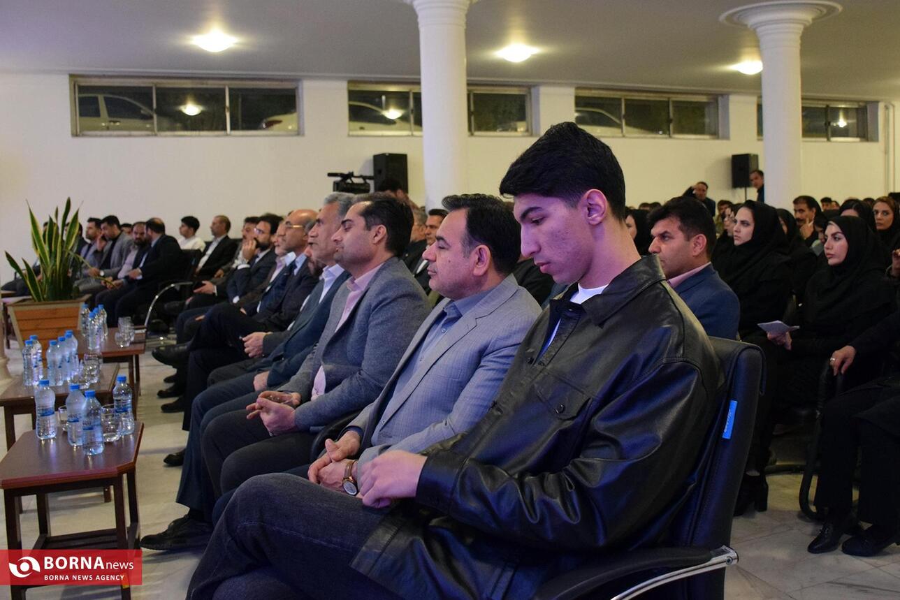 حضور آرین سلیمی قهرمان المپیک در مراسم تجلیل از ورزشکاران استان کرمانشاه