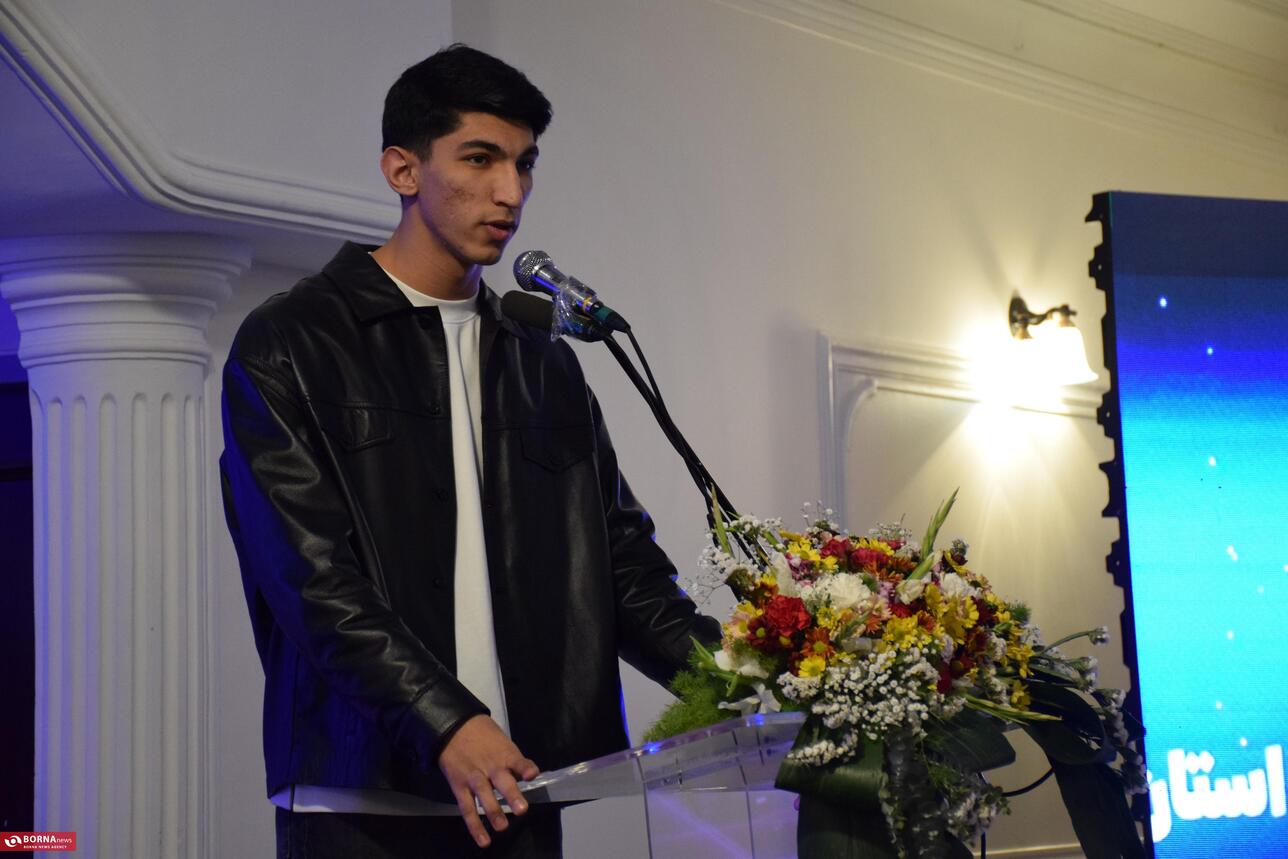 حضور آرین سلیمی قهرمان المپیک در مراسم تجلیل از ورزشکاران استان کرمانشاه