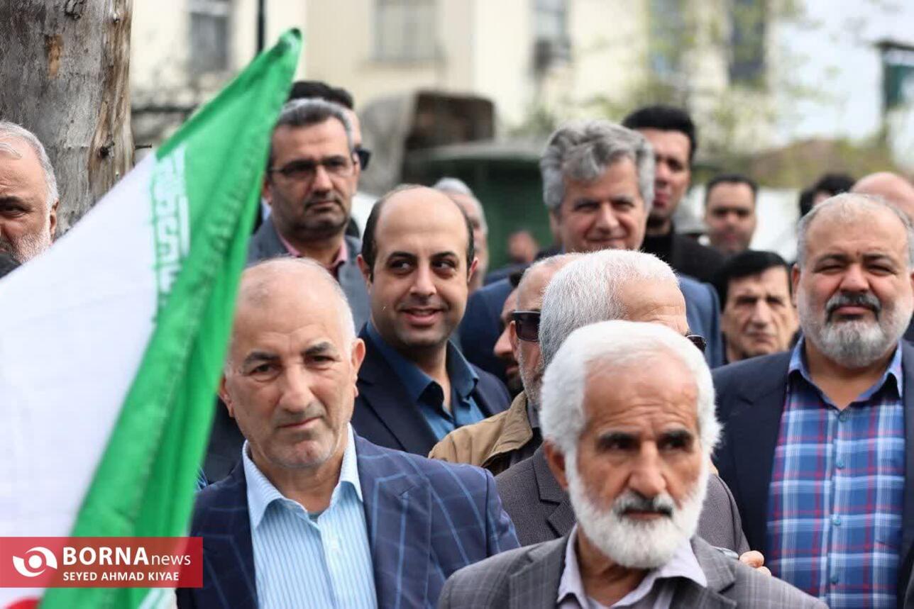 راهپیمایی روز قدس در لاهیجان