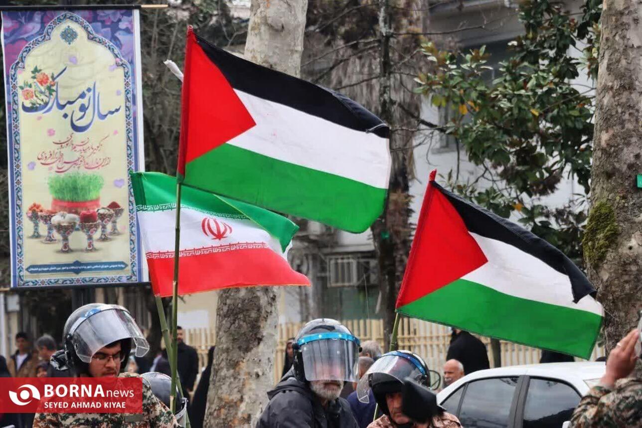 راهپیمایی روز قدس در لاهیجان