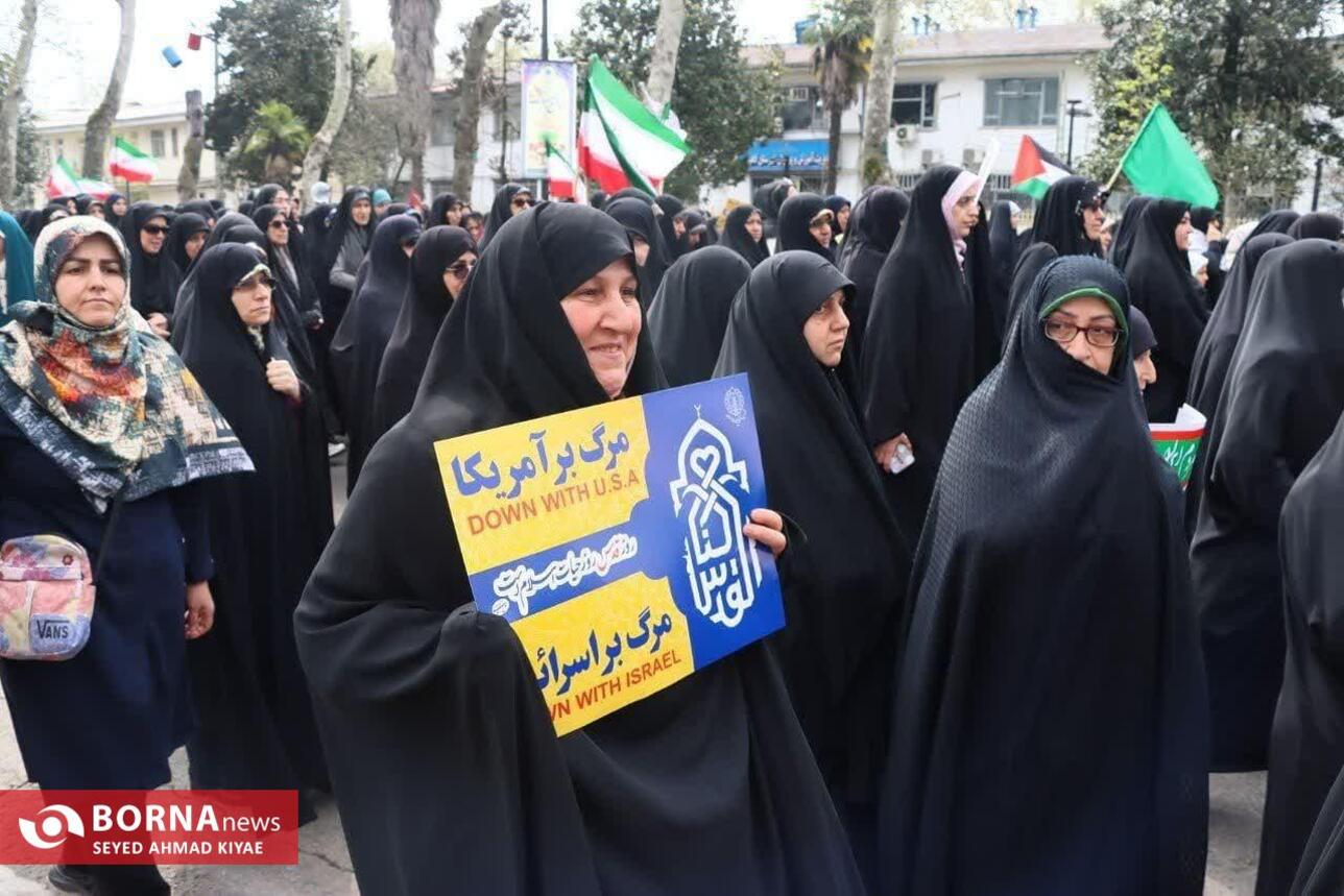 راهپیمایی روز قدس در لاهیجان