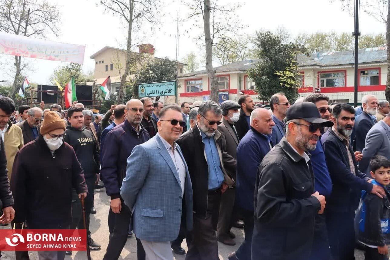 راهپیمایی روز قدس در لاهیجان